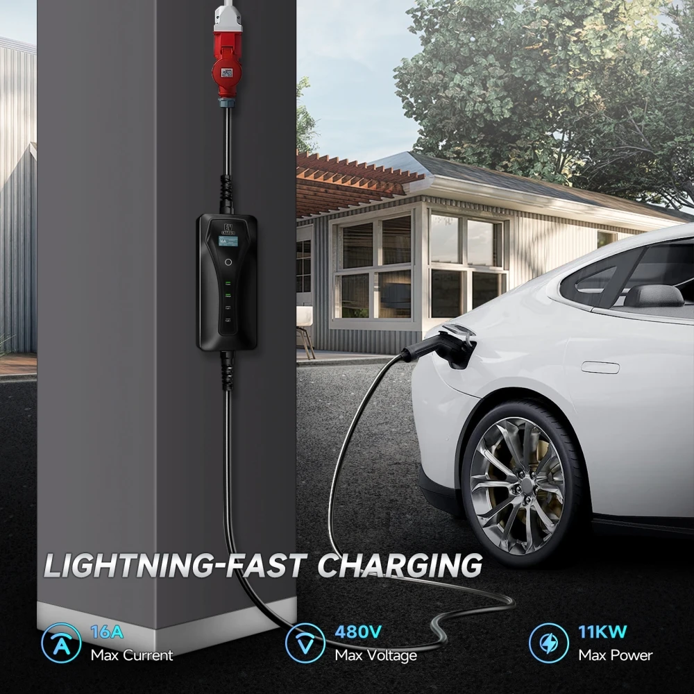 11KW 16A EV-oplader Type 2 EVS - Type 2 Portable Ev Charger 11Kw Cee recensie en prijs